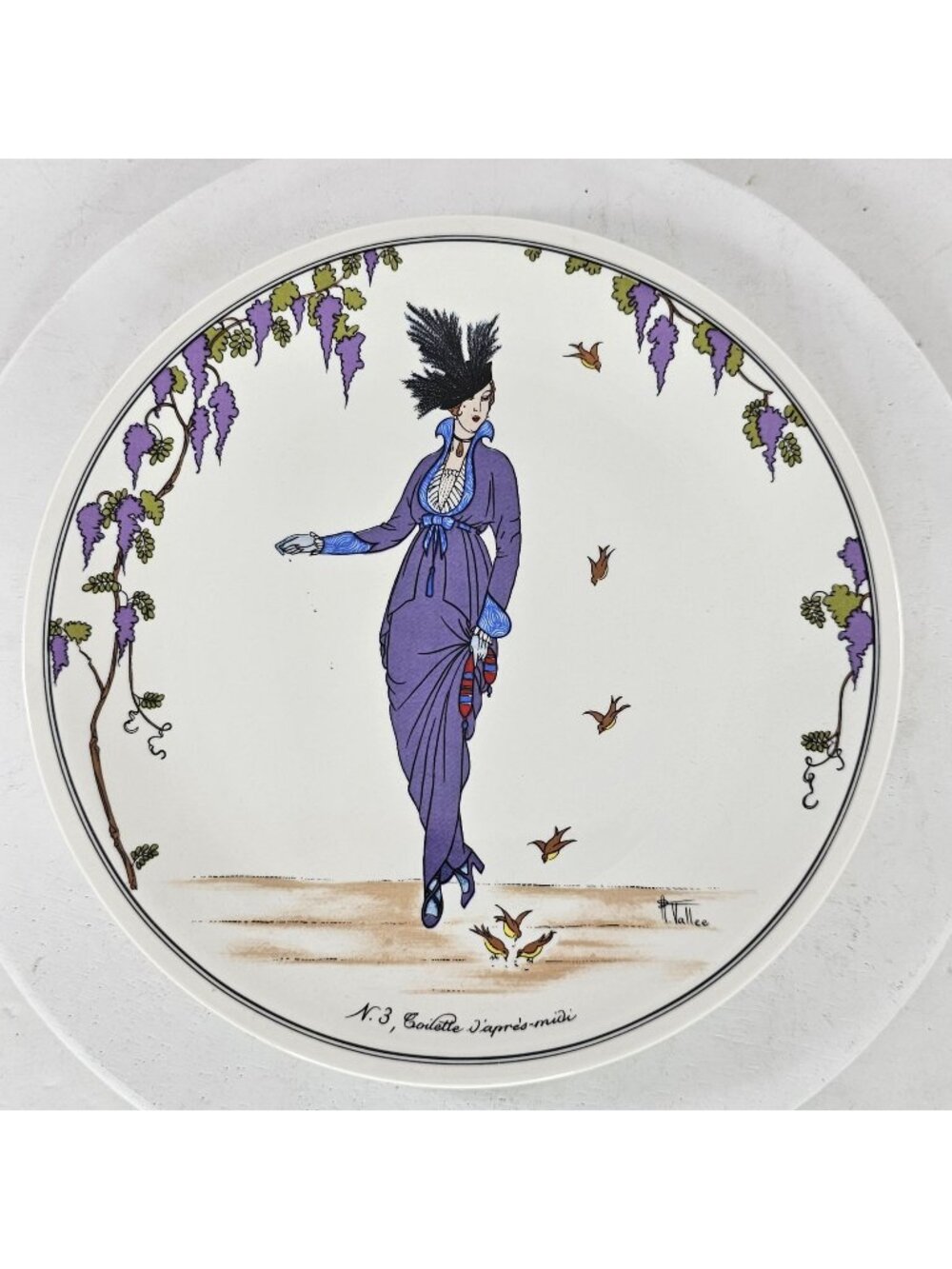 Villeroy & Boch Art Nouveau Decorative Salad Plate Design 1900 No. 3 8"